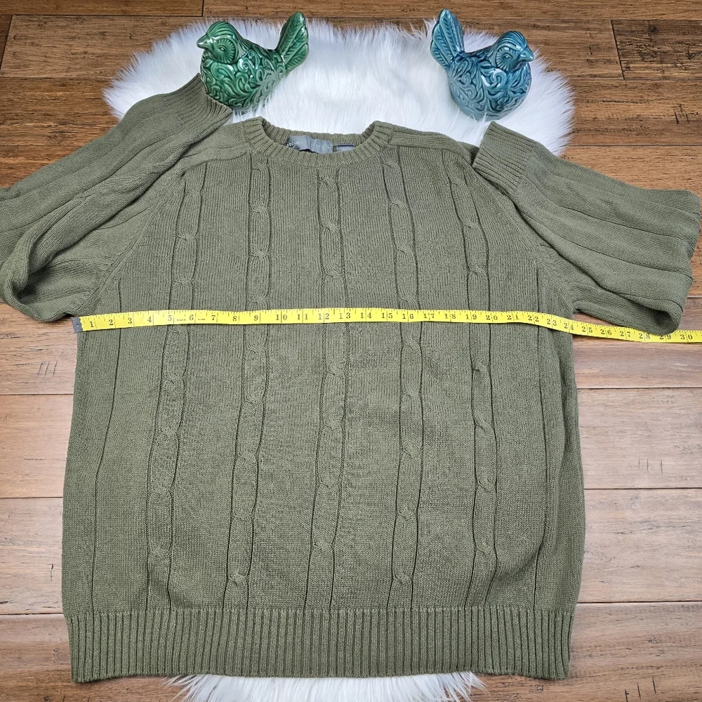 Oscar De La Renta Mens Cableknit Sweater XL